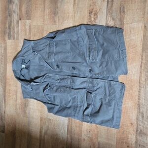 Madewell cargo vest small drawstring cinch waist euc